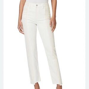 PAIGE Stella High Rise Straight Jeans ECRU 26
